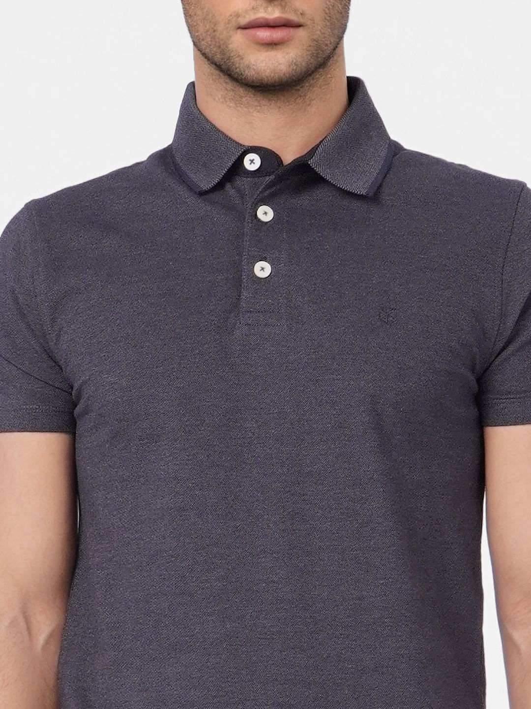 Black Polo Neck T-shirt