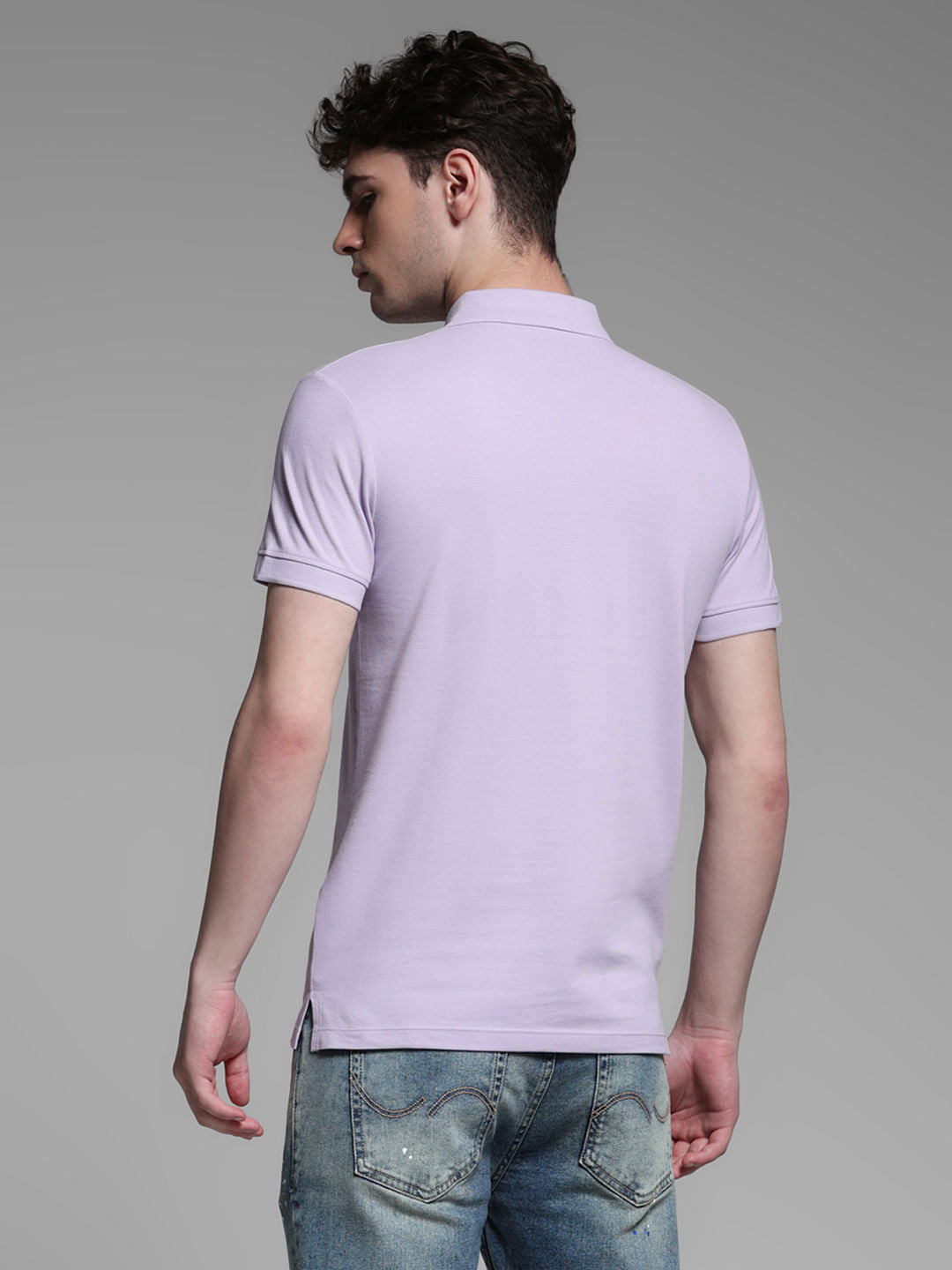LAVENDER COTTON POLO