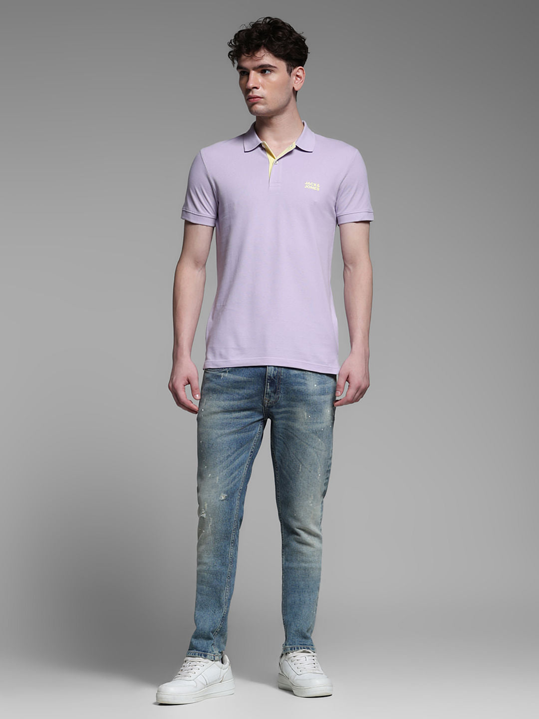 LAVENDER COTTON POLO