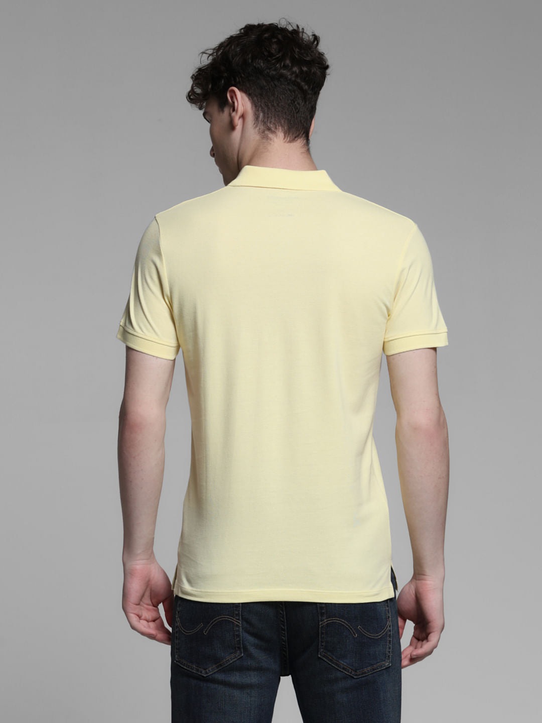 YELLOW COTTON POLO