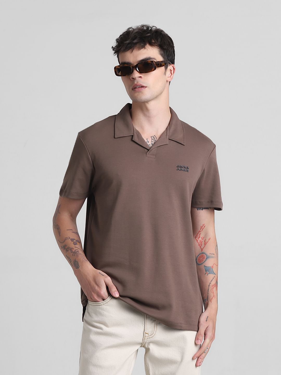 Chocolate Brown Polo T-shirt - S