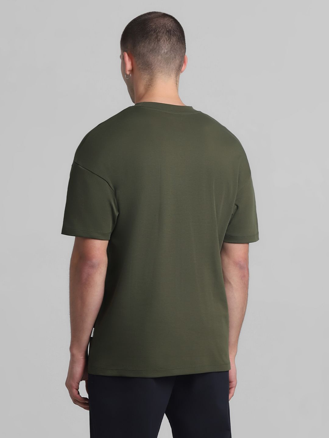 Green Oversized Crew Neck T-shirt