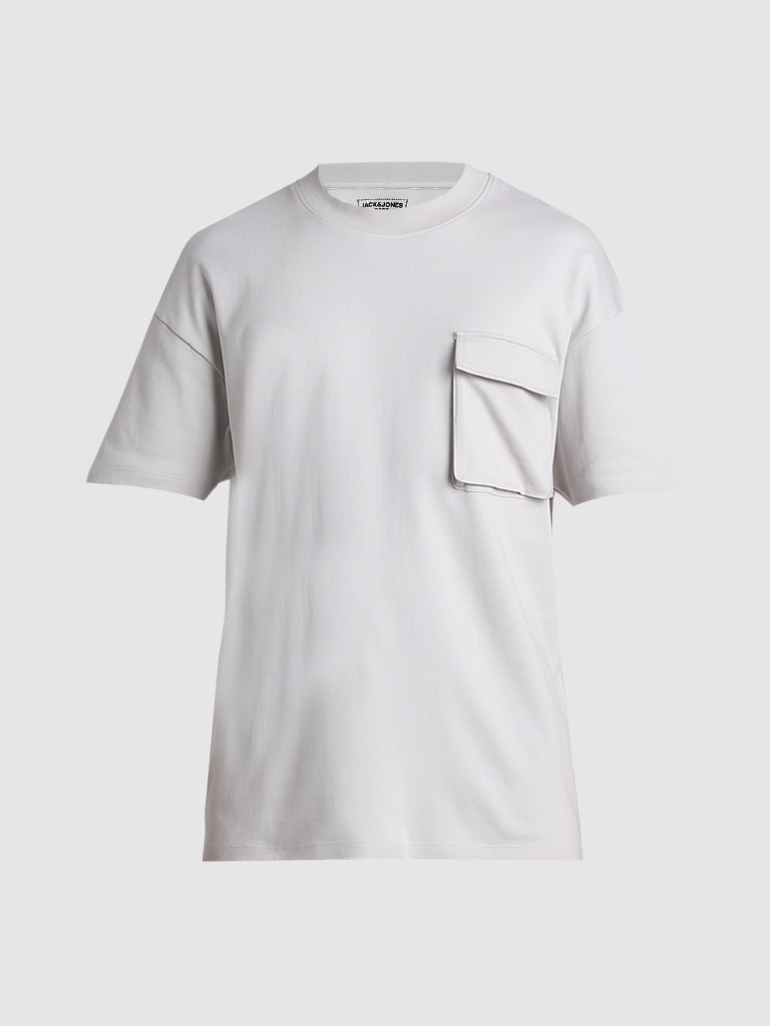 Light Grey Oversized Crew Neck T-shirt