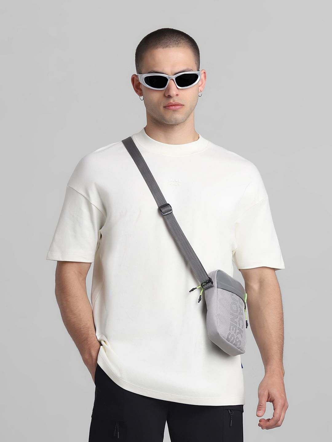White Oversized Crew Neck T-shirt