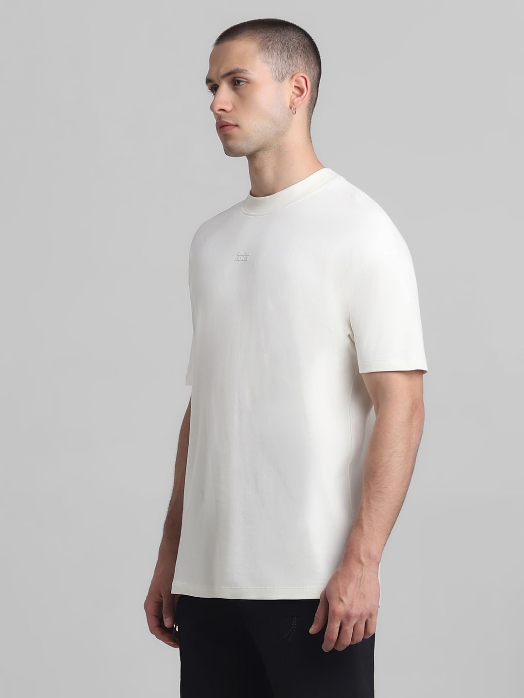 White Oversized Crew Neck T-shirt