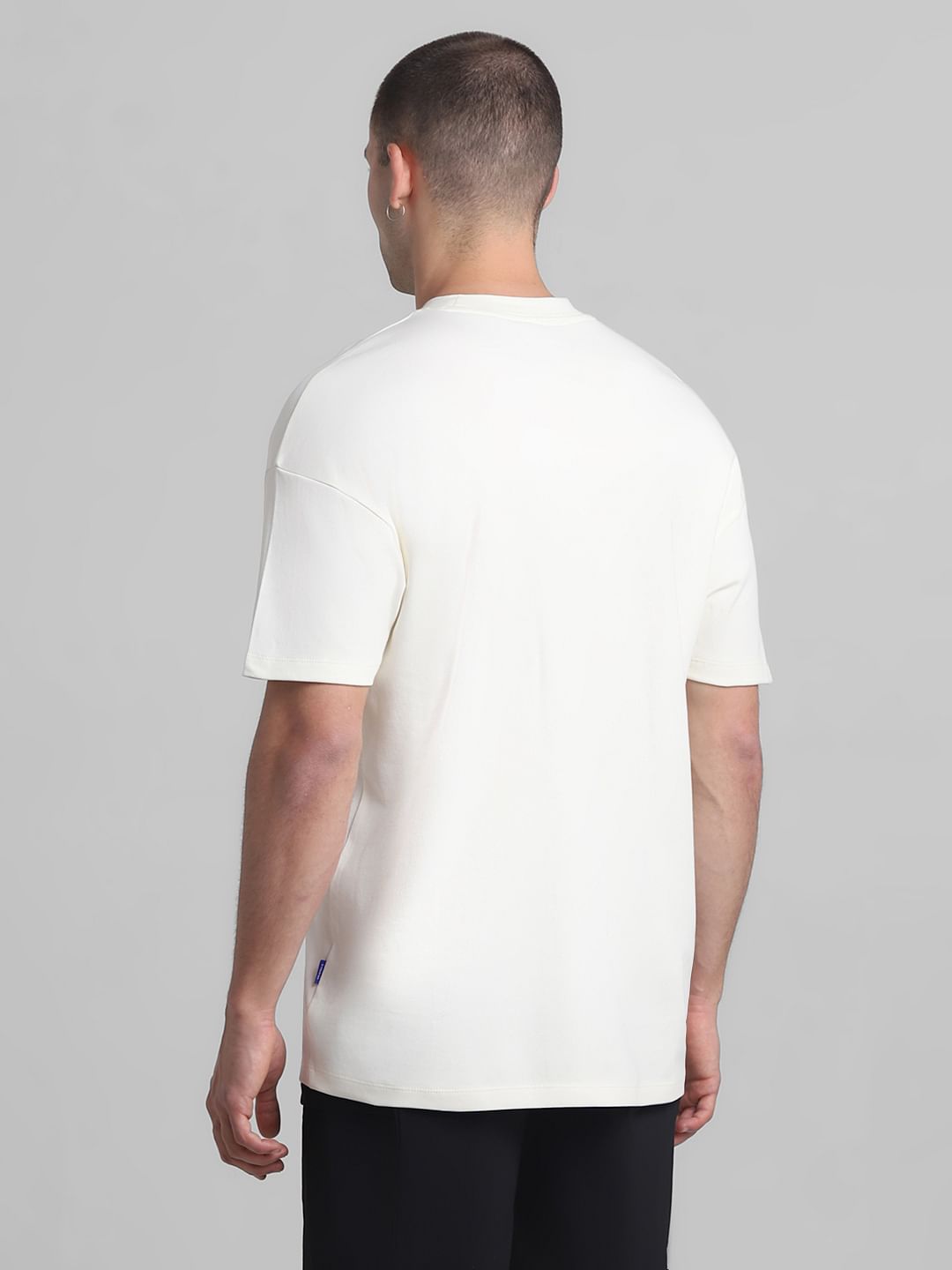 White Oversized Crew Neck T-shirt
