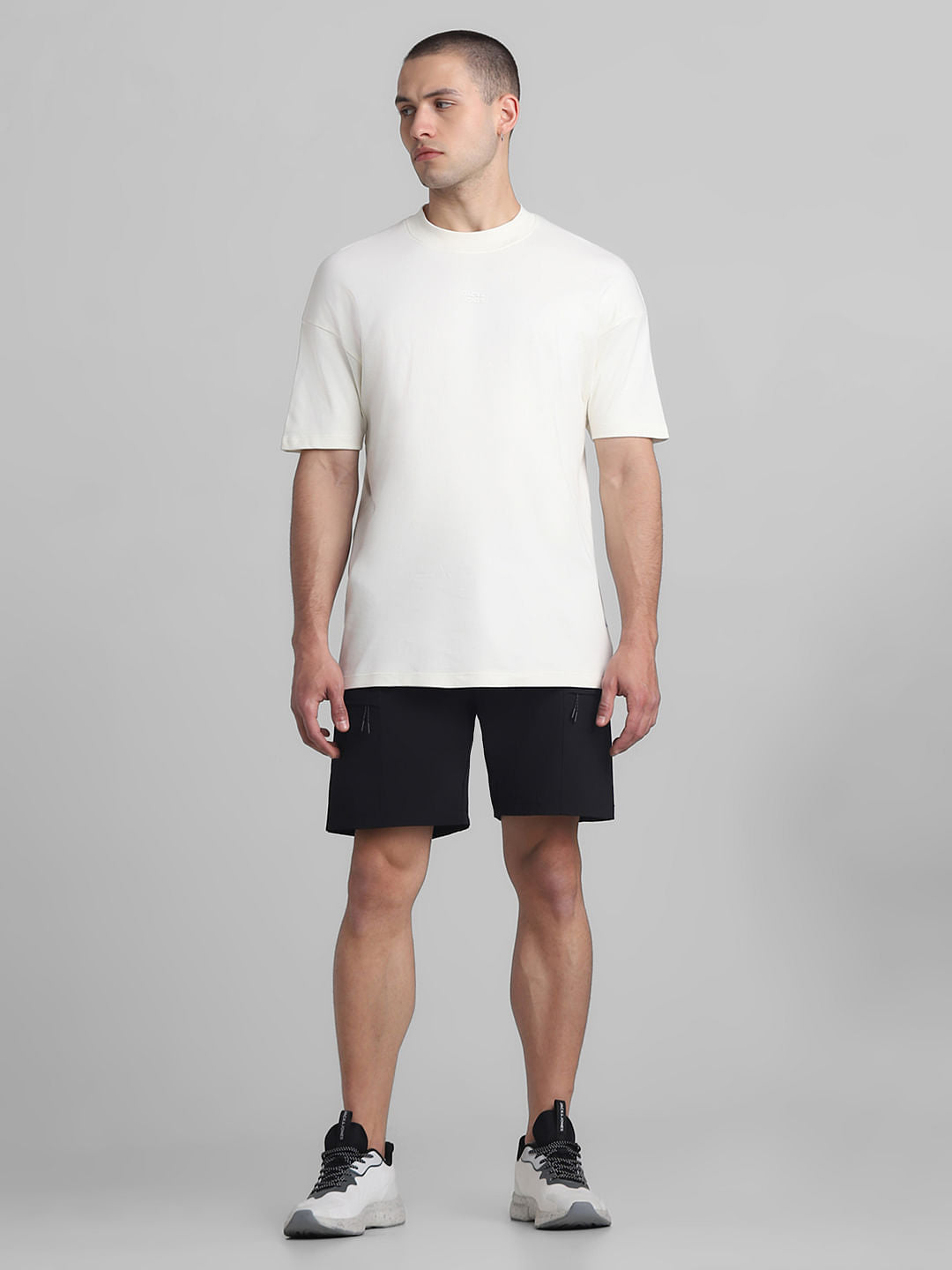 White Oversized Crew Neck T-shirt