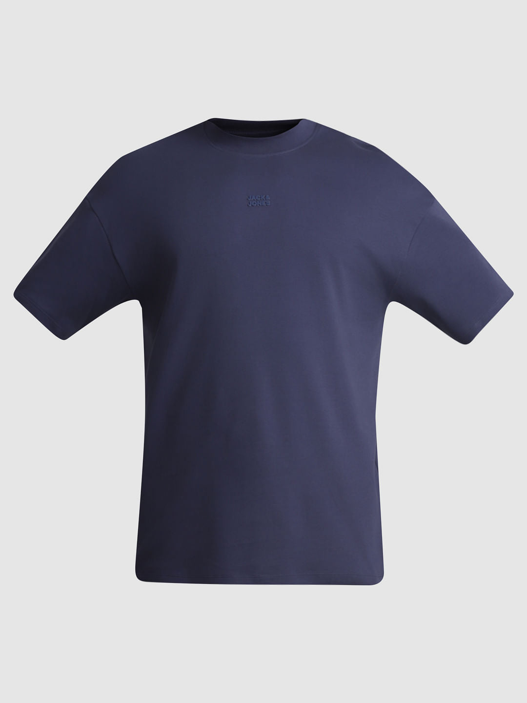 Blue Oversized Crew Neck T-shirt
