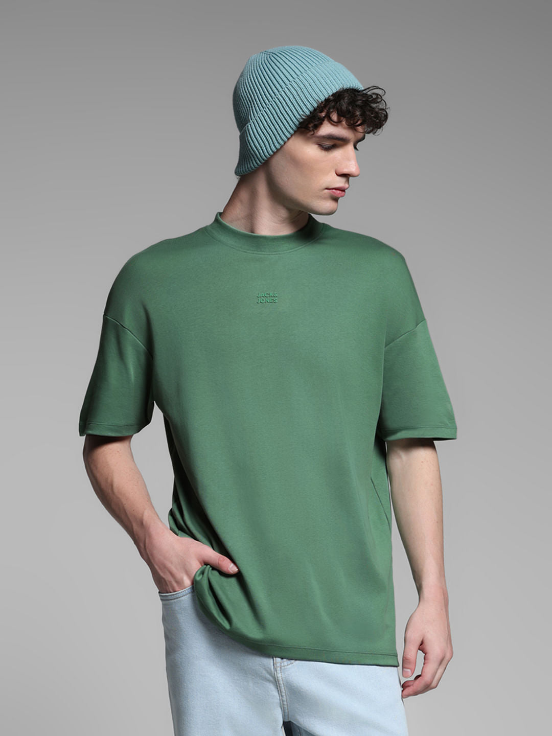 Green Cotton T-shirt - S