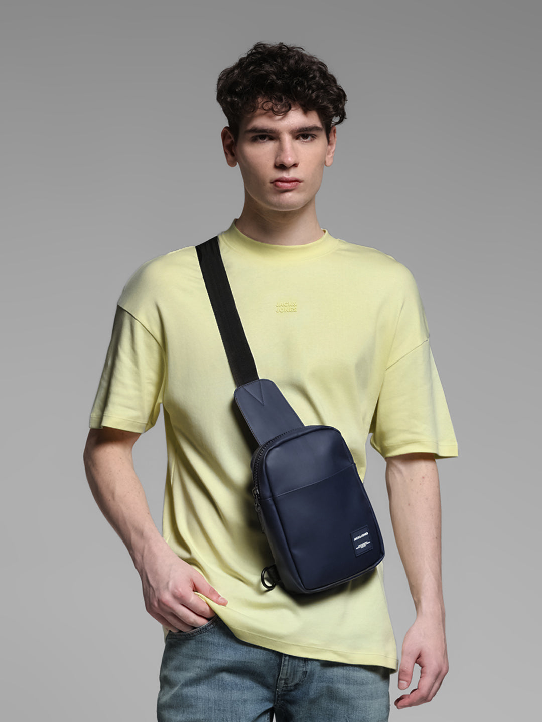 Yellow Oversized Crew Neck T-shirt