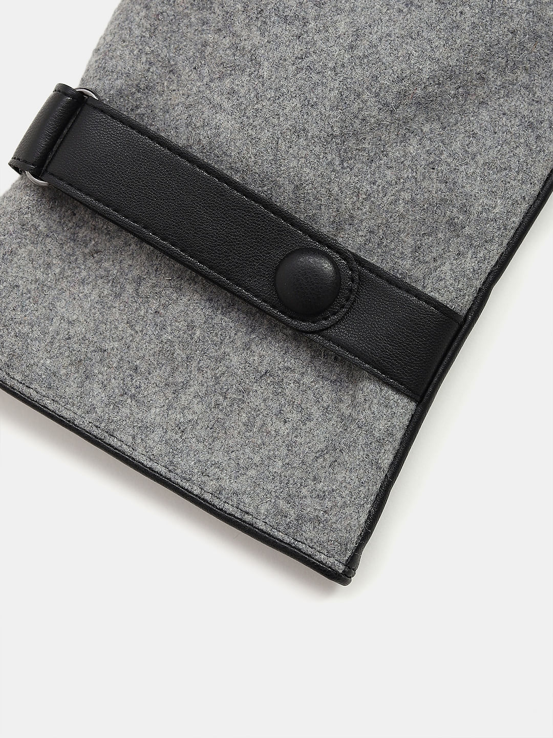 Grey Plain Coloured Gloves