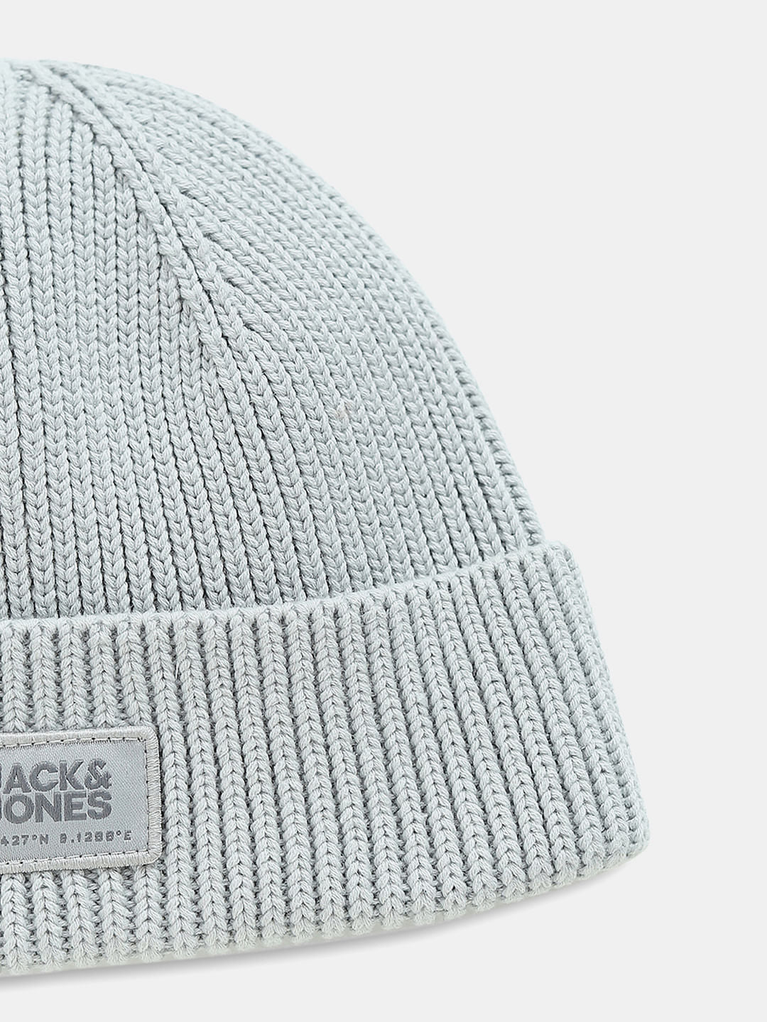 Grey Organic Cotton Short Beanie