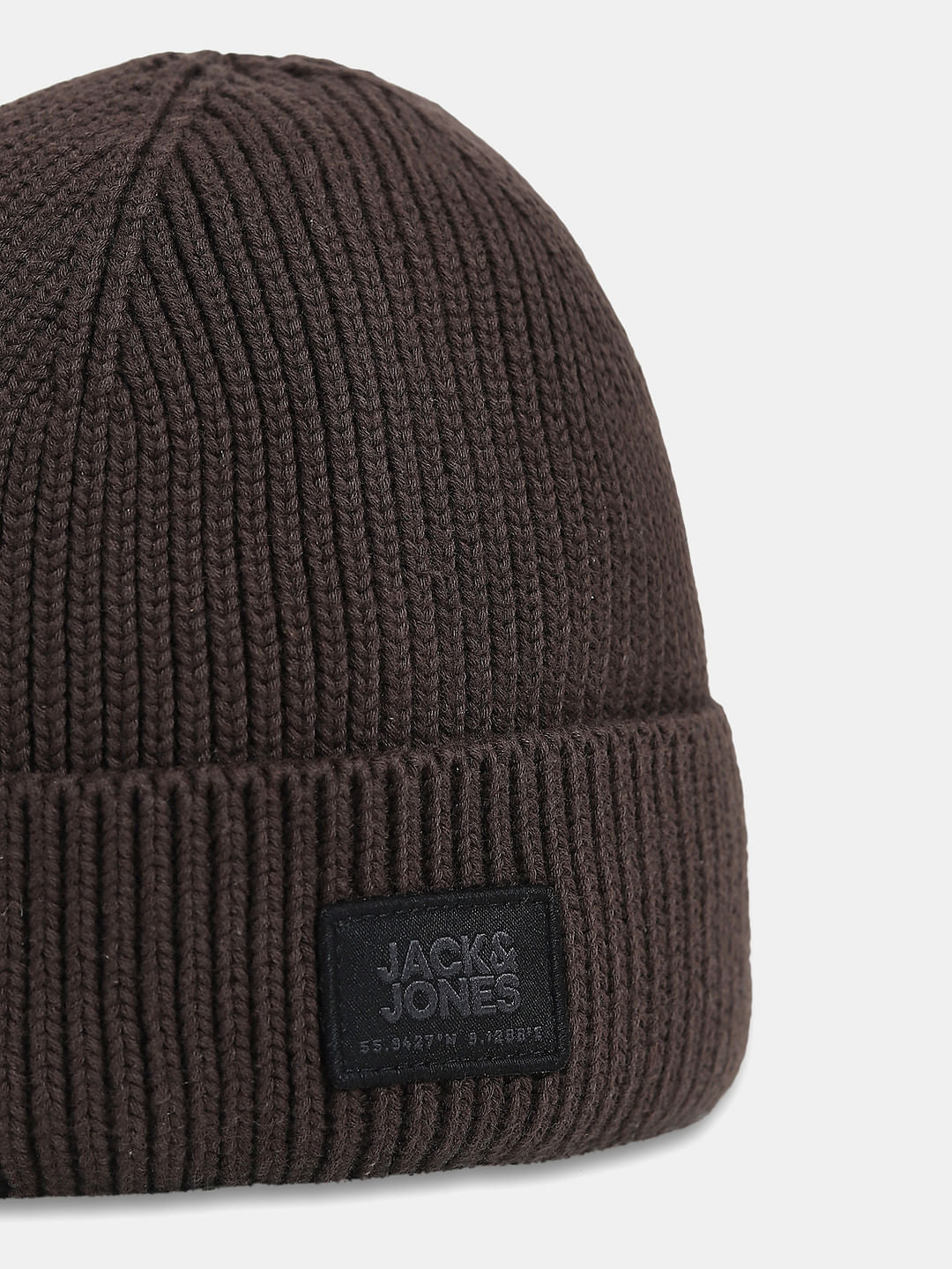 Brown Organic Cotton Short Beanie