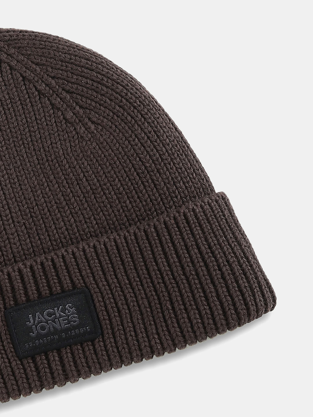 Brown Organic Cotton Short Beanie