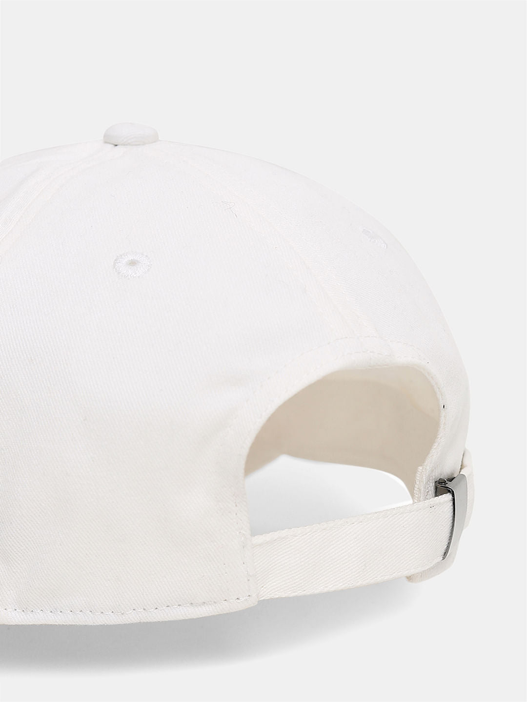 White Logo Printed Cap