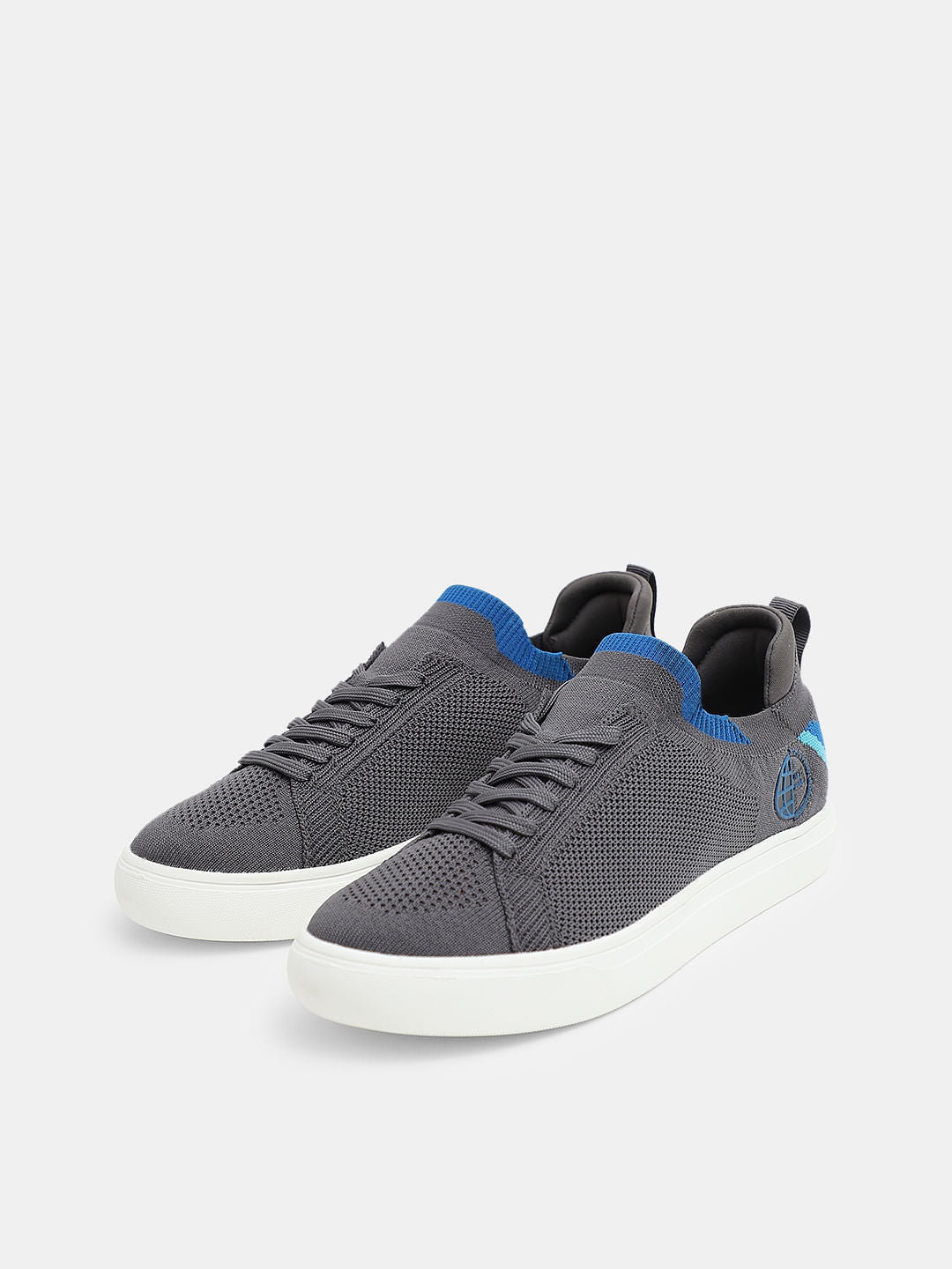 Light Grey Knit Sneakers