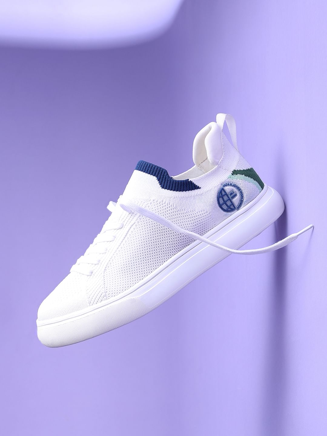 White Knit Sneakers - 40