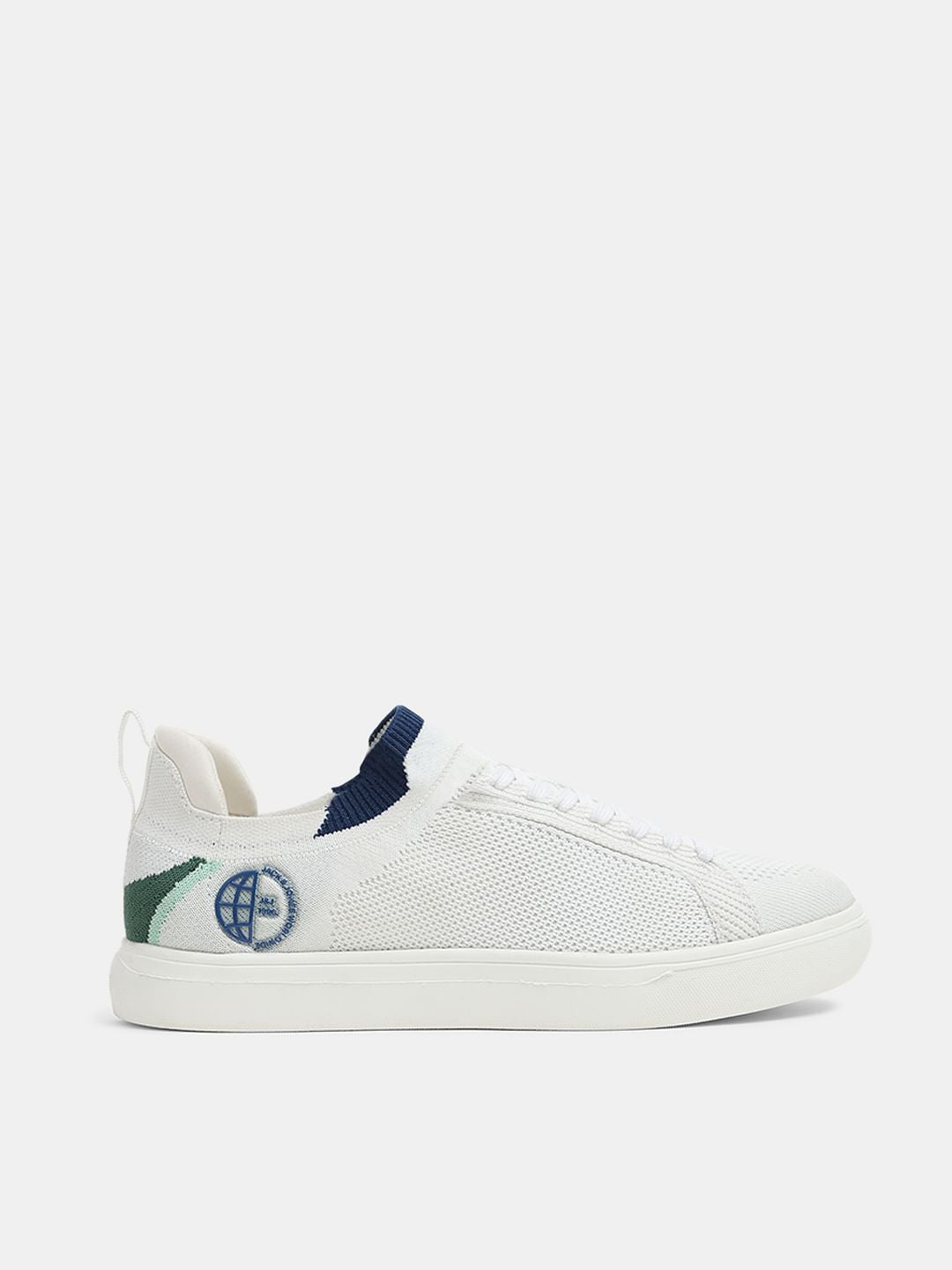 White Knit Sneakers