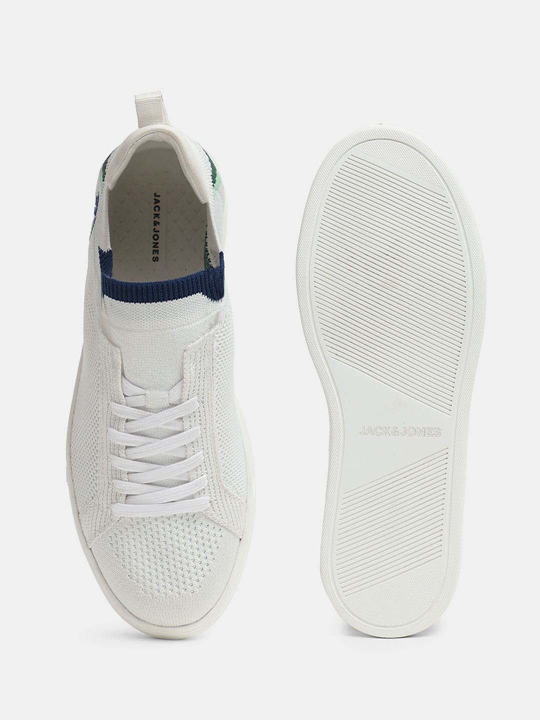 White Knit Sneakers