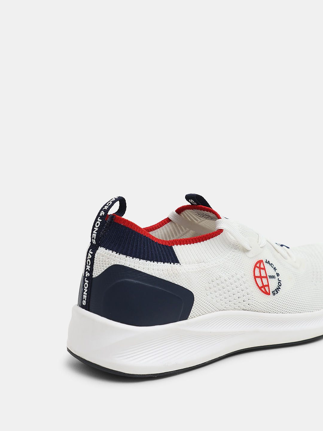 White Knit Slip-On Sneakers