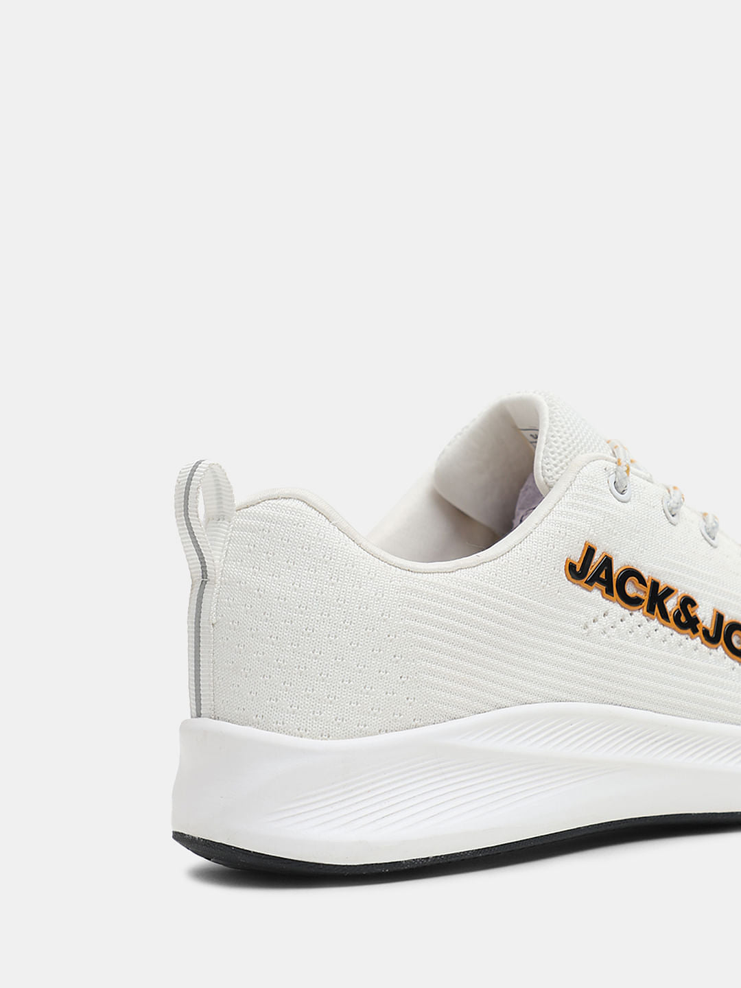 White Mesh Lace-Up Sneakers