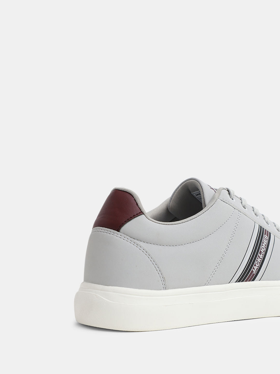 Light Grey Striped Sneakers