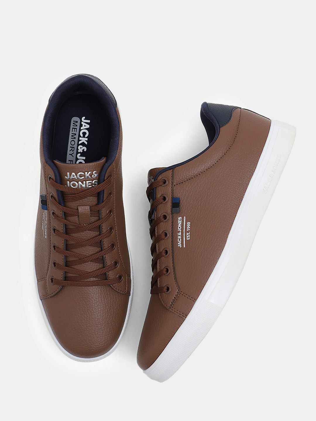 Brown Premium Lace Up Sneakers