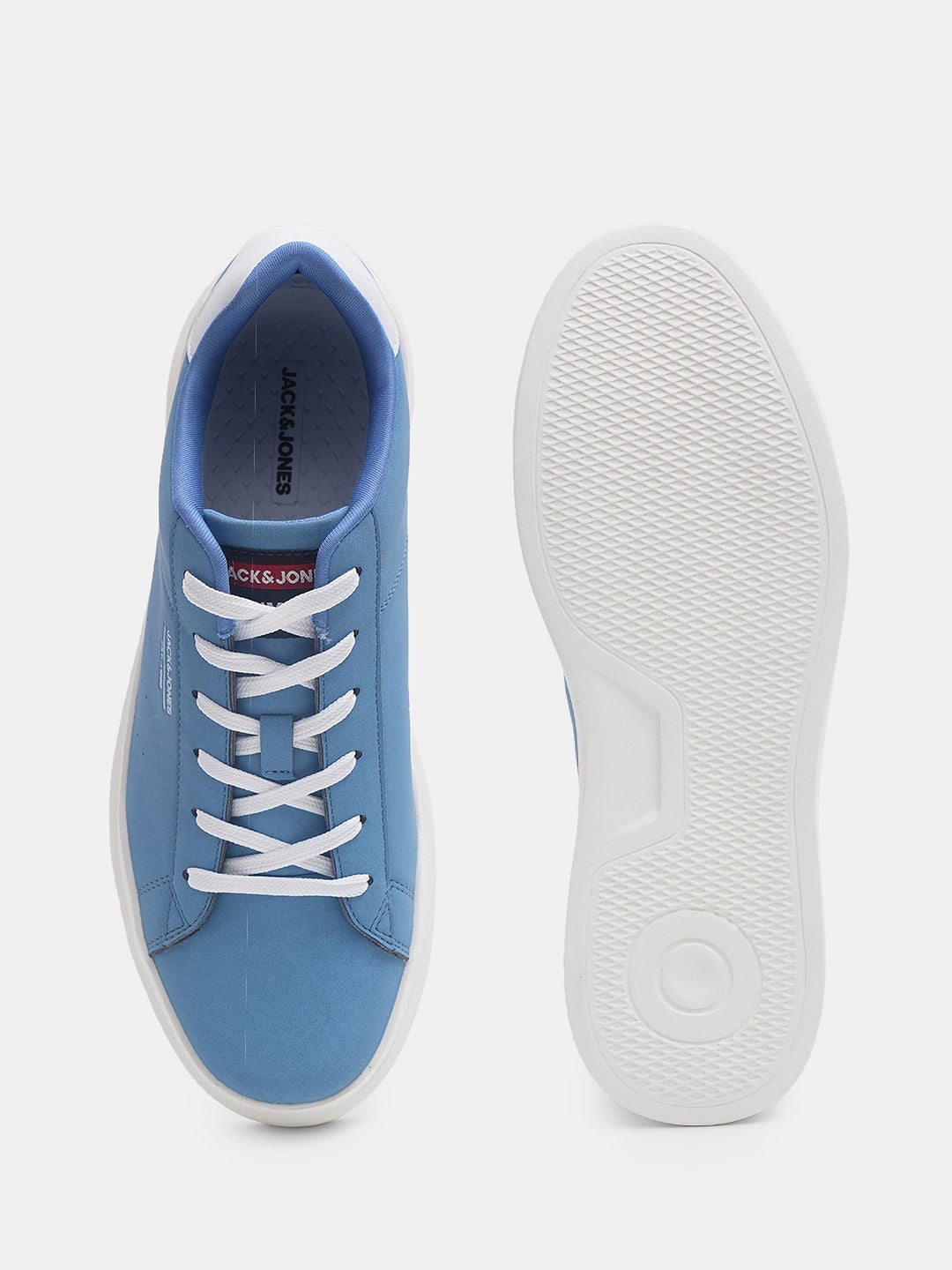 Blue Vintage Lace-Up Sneakers