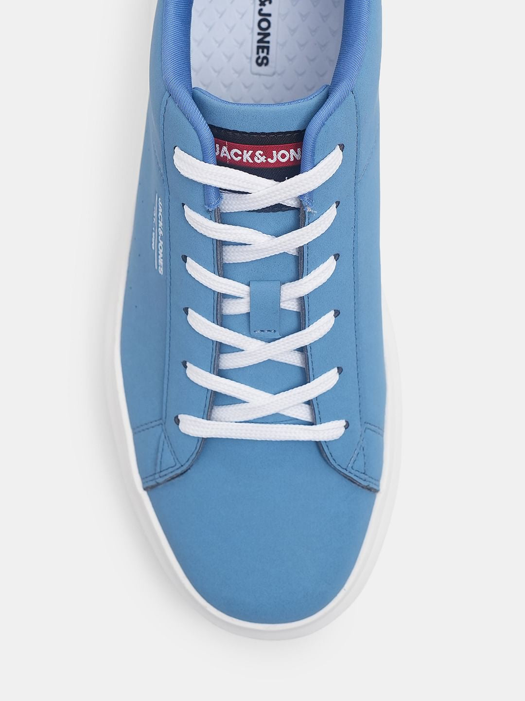 Blue Vintage Lace-Up Sneakers