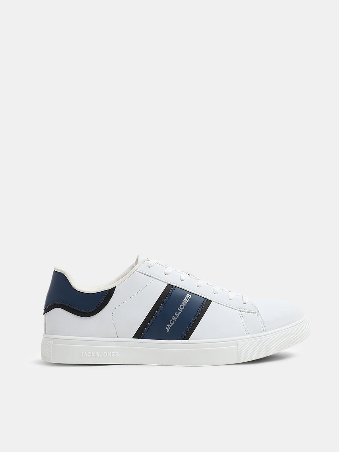 White Colourblocked Sneakers