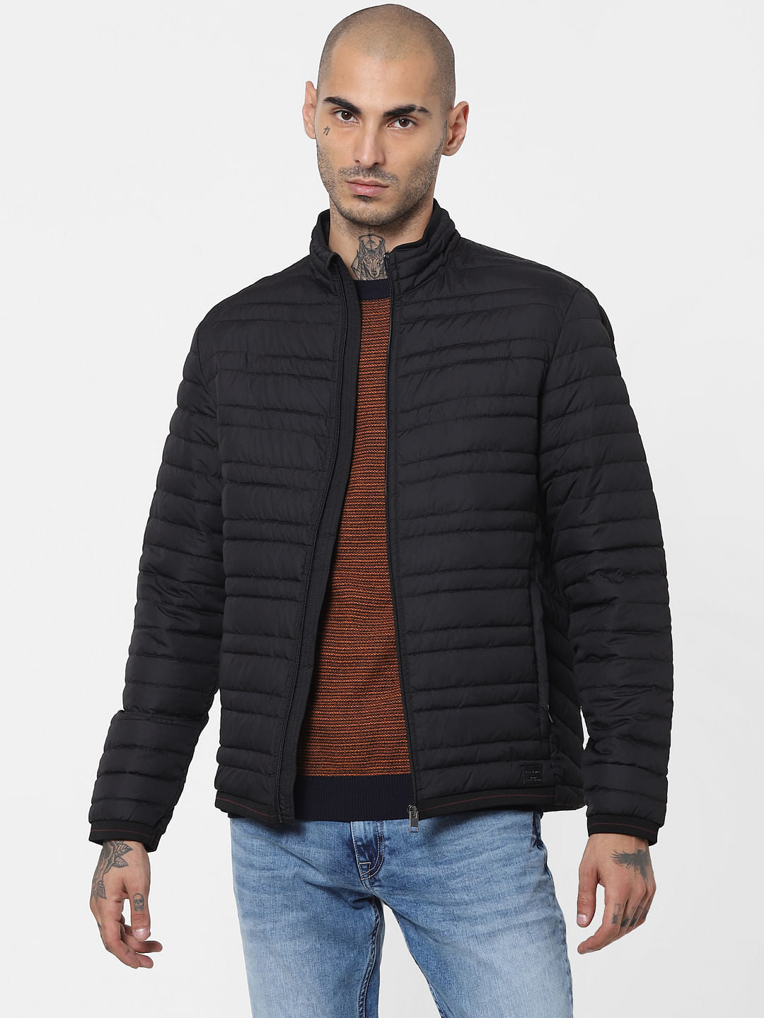 Black Lightweight Puffer Jacket - XS