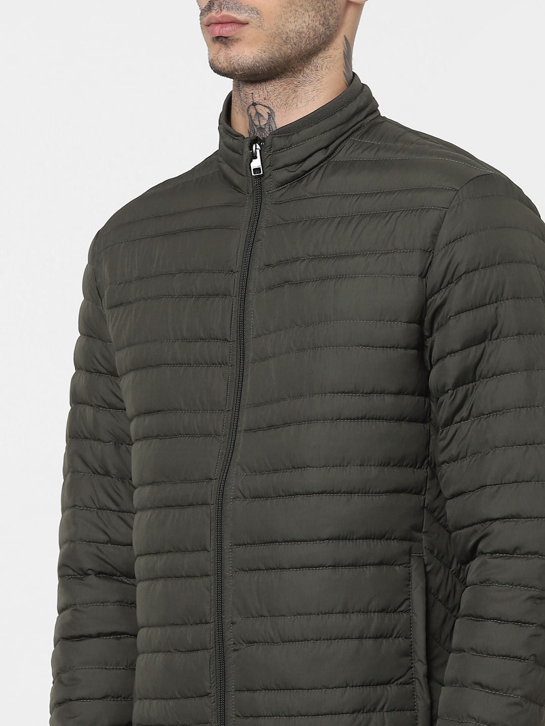 Green Lightweight Puffer Jacket