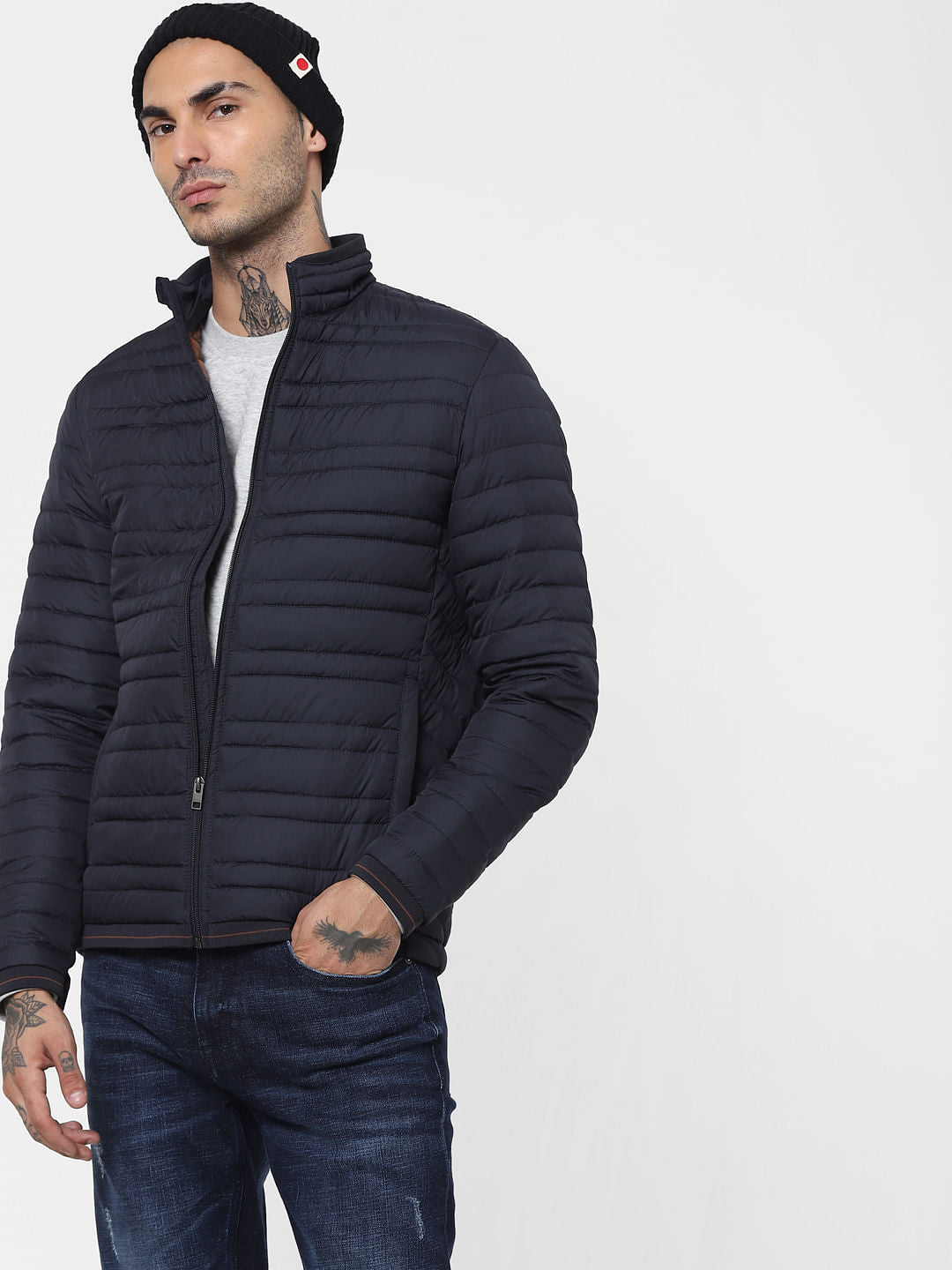 Blue Lightweight Puffer Jacket - XS