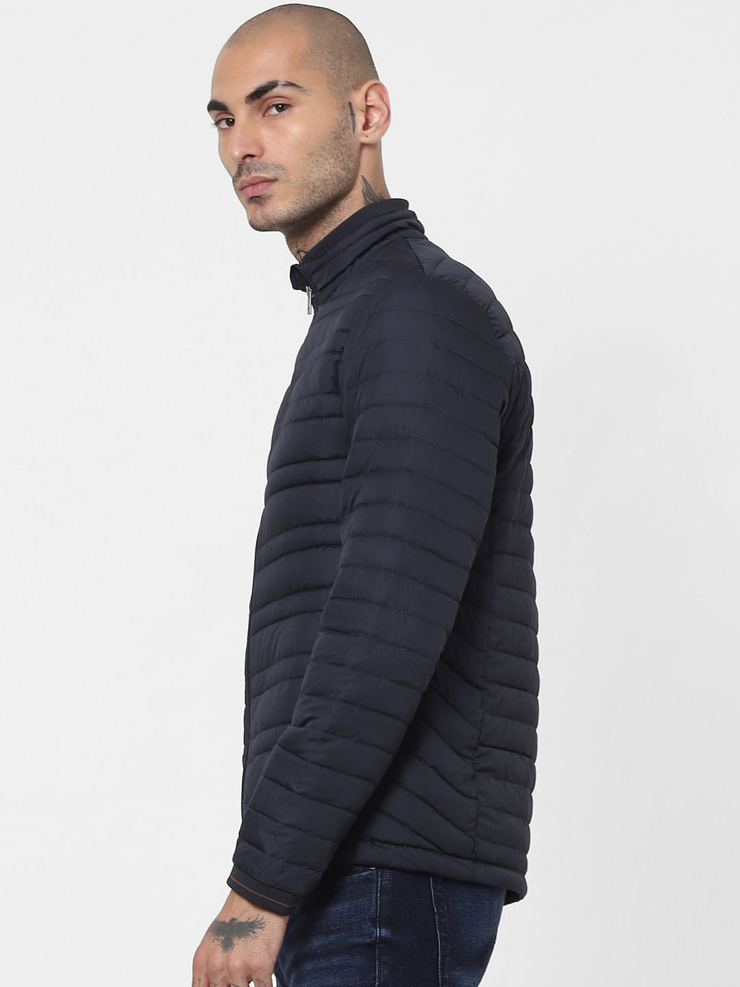 Blue Lightweight Puffer Jacket