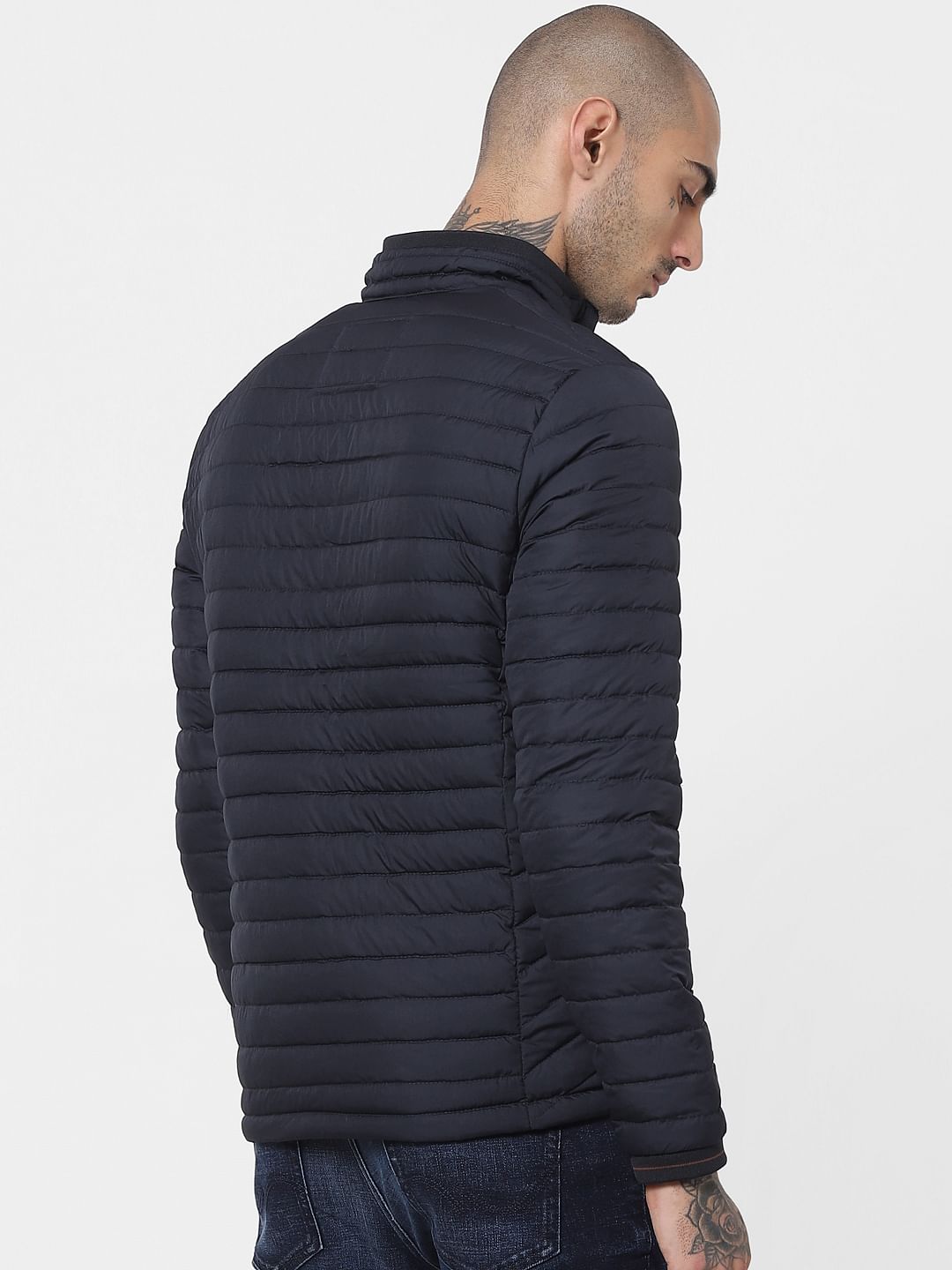 Blue Lightweight Puffer Jacket