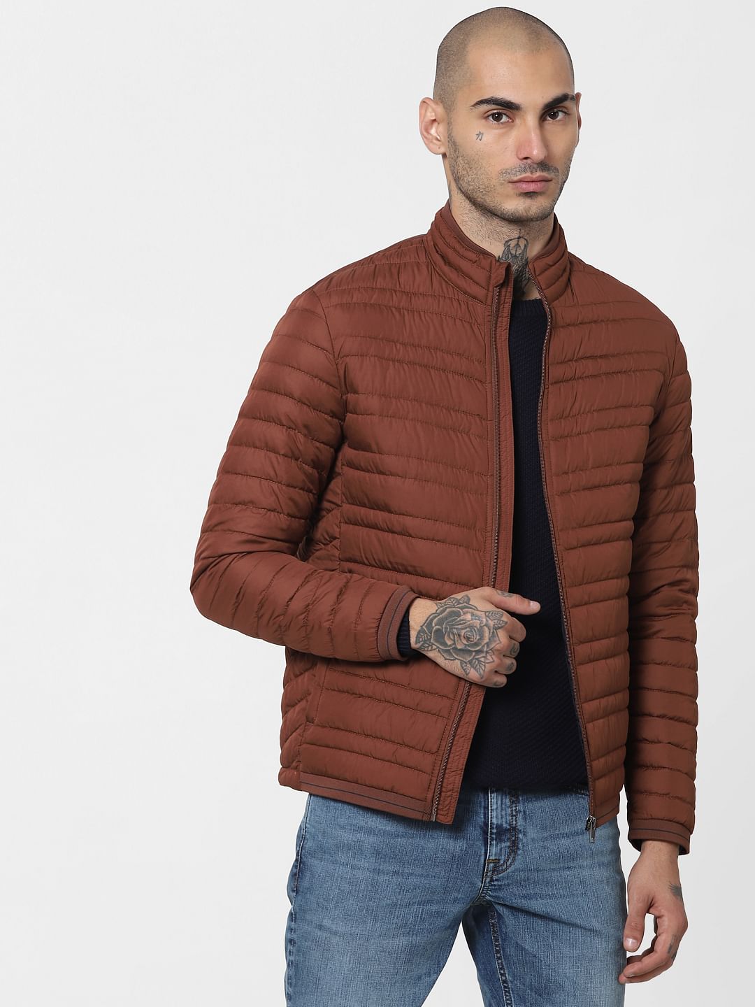 Brown Lightweight Puffer Jacket