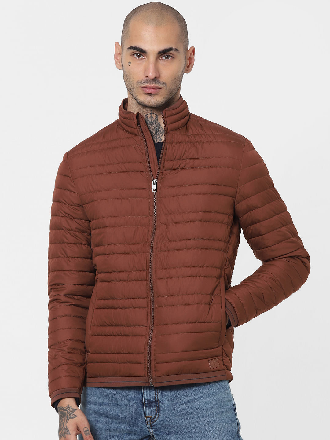 Brown Lightweight Puffer Jacket