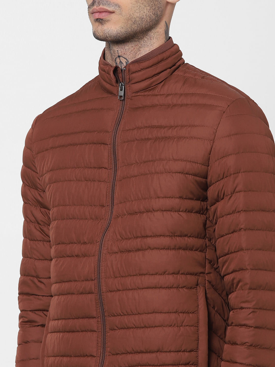 Brown Lightweight Puffer Jacket