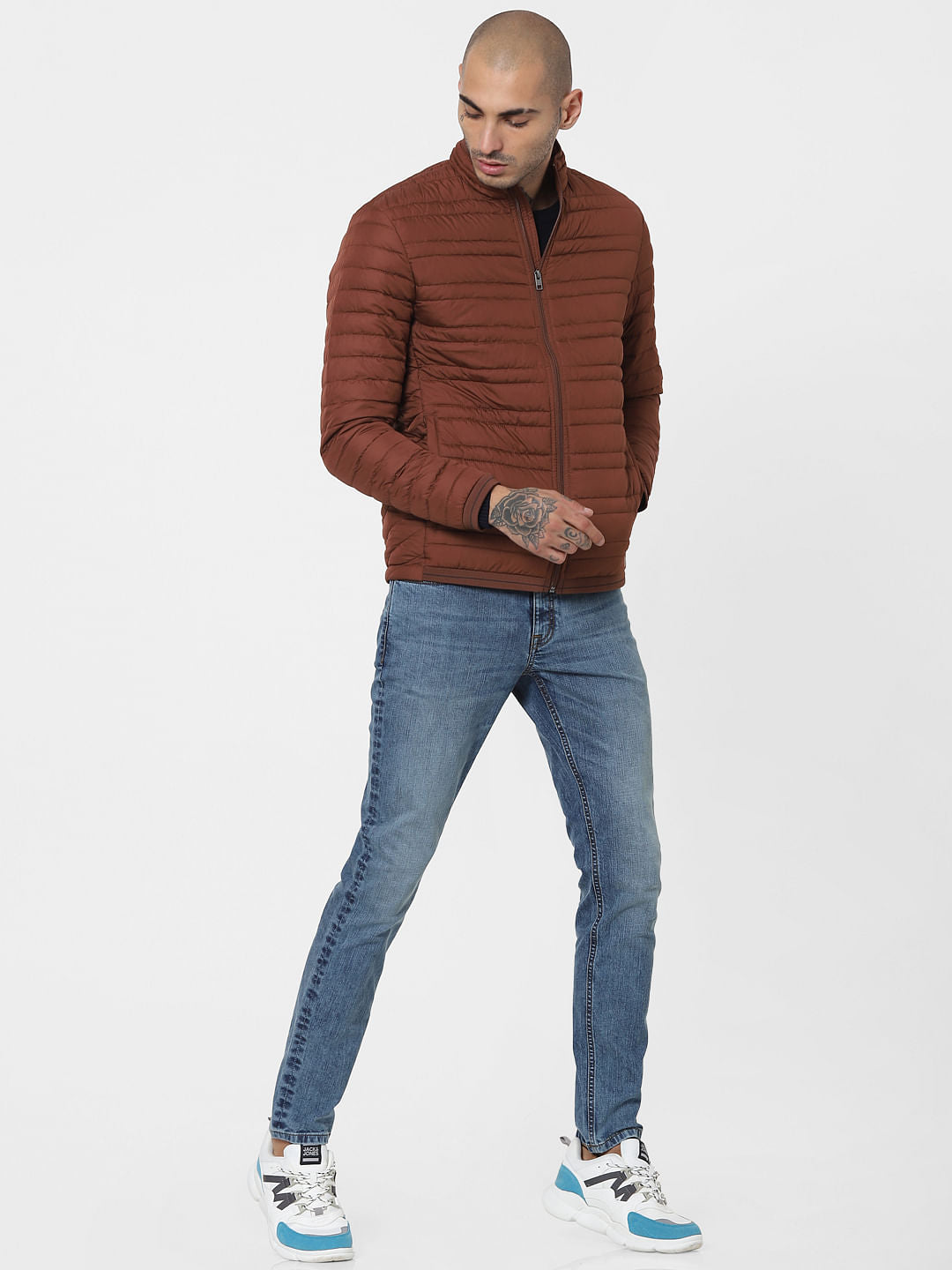 Brown Lightweight Puffer Jacket