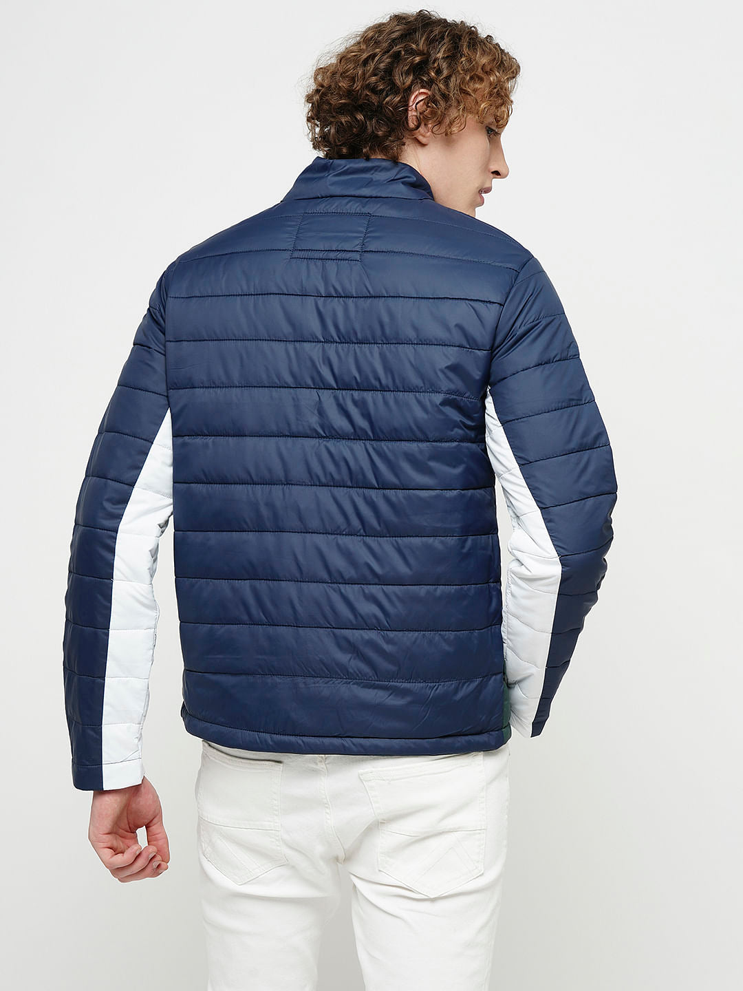 PRODUKT by JACK&JONES Blue Colourblocked Puffer Jacket