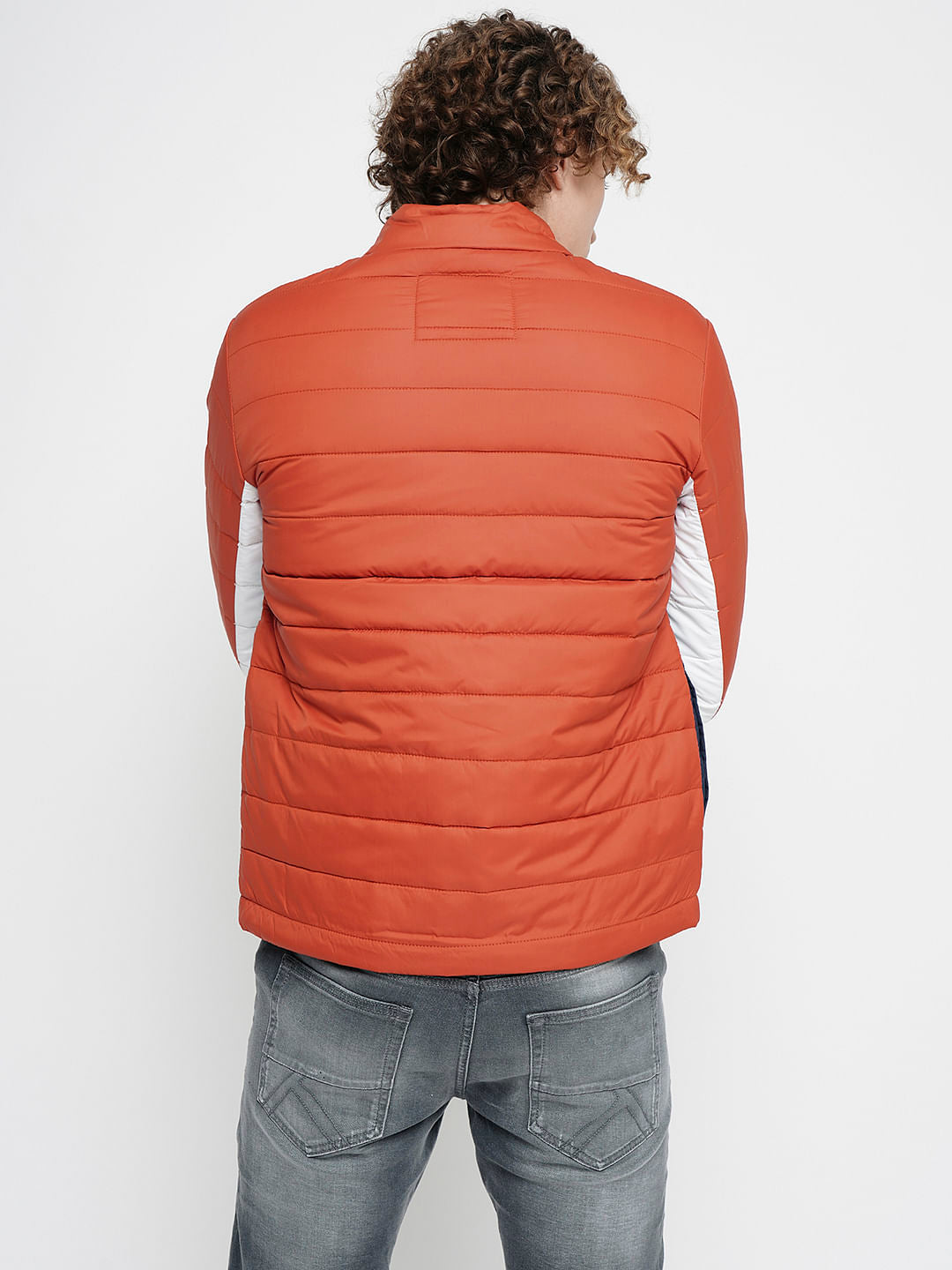 PRODUKT by JACK&JONES Red Colourblocked Puffer Jacket