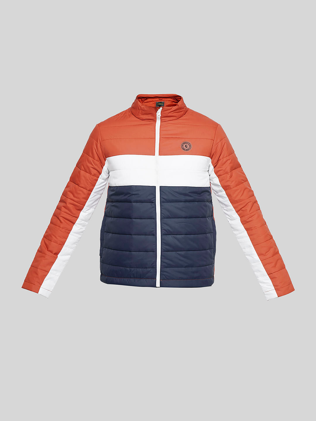 PRODUKT by JACK&JONES Red Colourblocked Puffer Jacket