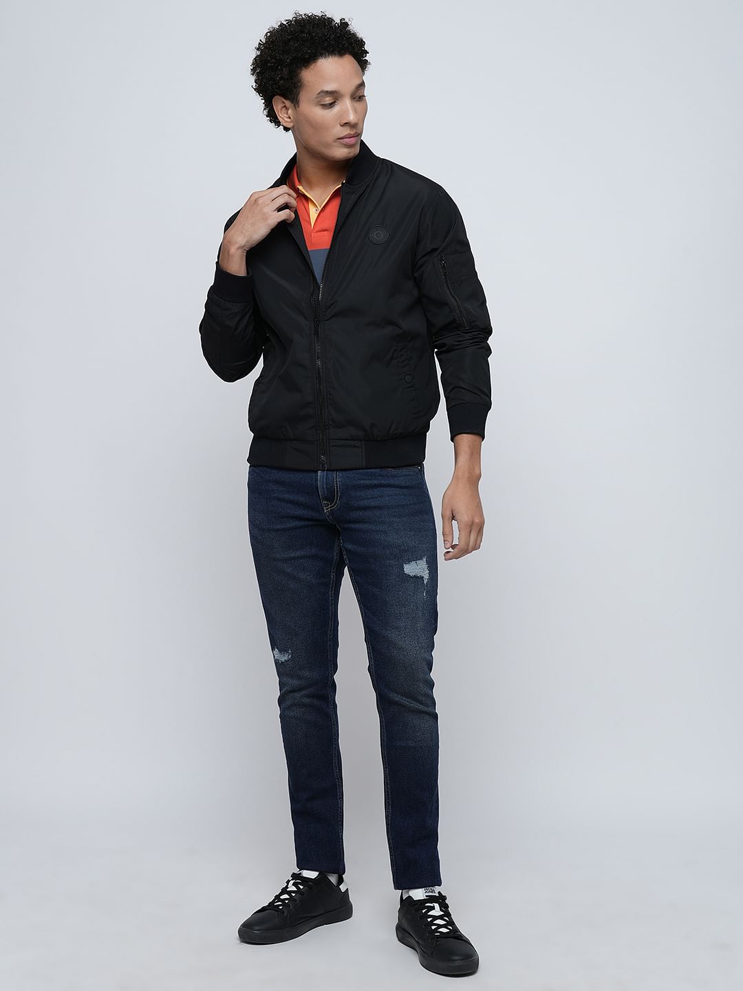 PRODUKT by JACK&JONES Black Bomber Jacket