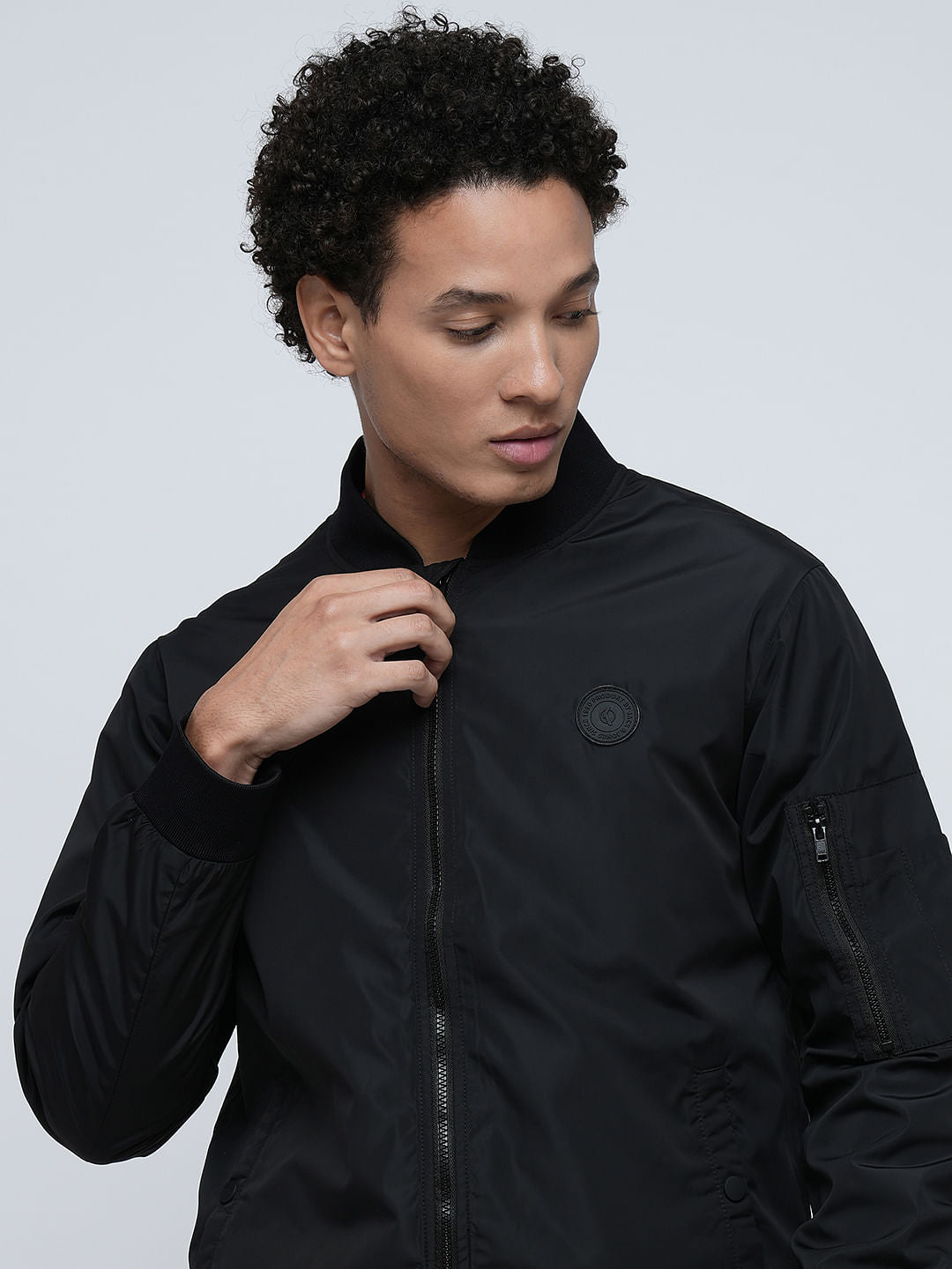 PRODUKT by JACK&JONES Black Bomber Jacket