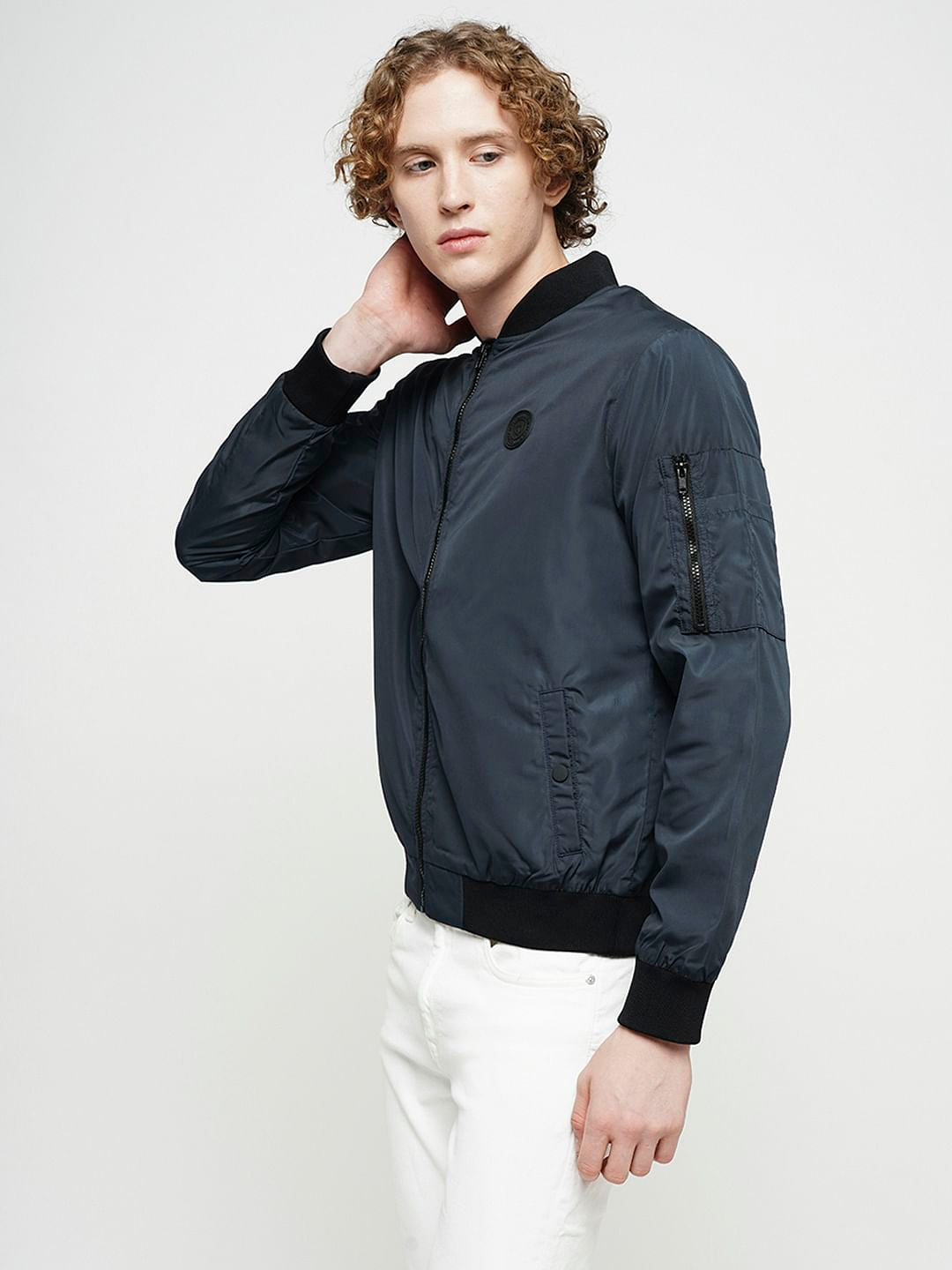 PRODUKT by JACK&JONES Navy Blue Bomber Jacket