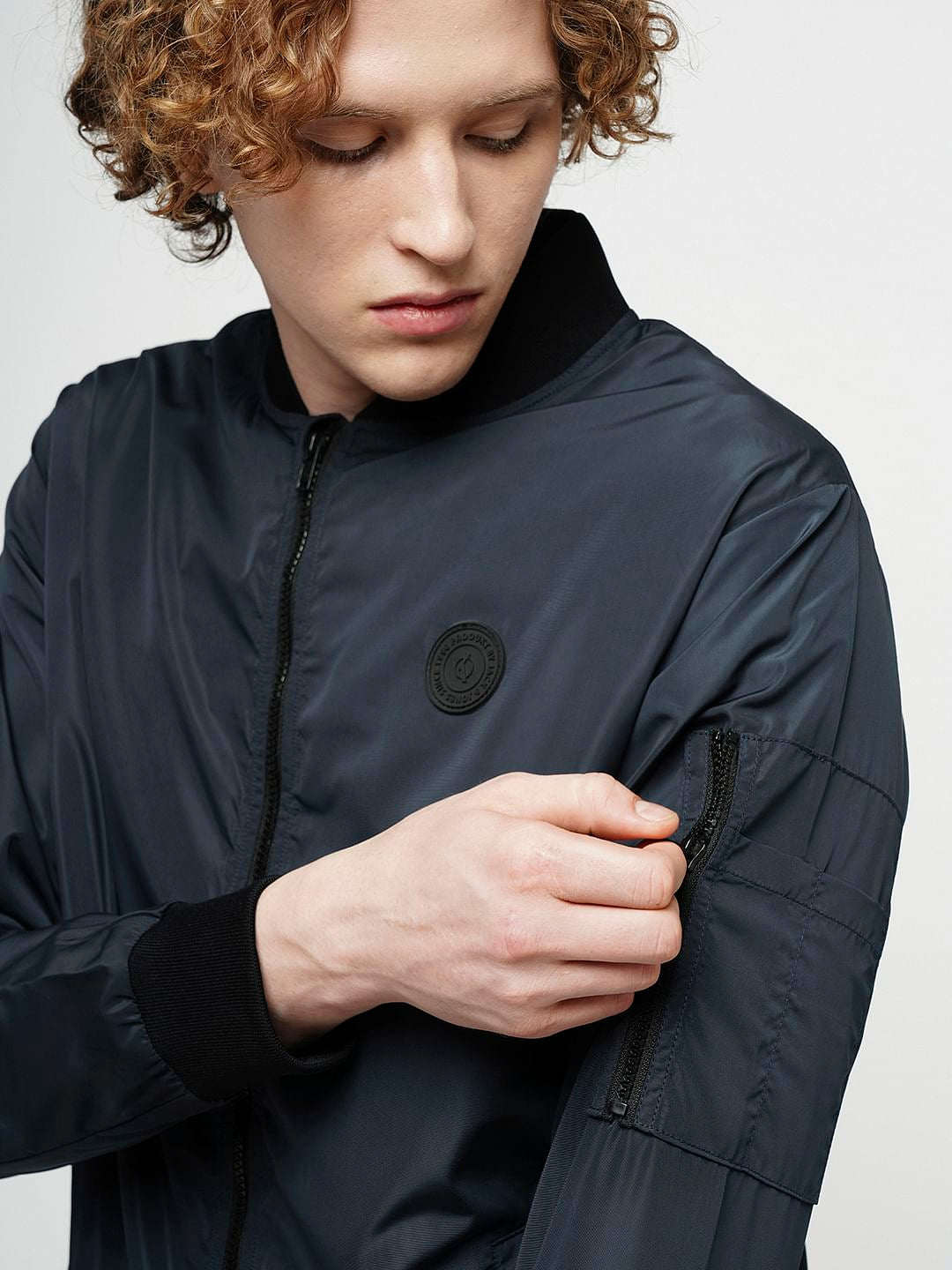 PRODUKT by JACK&JONES Navy Blue Bomber Jacket