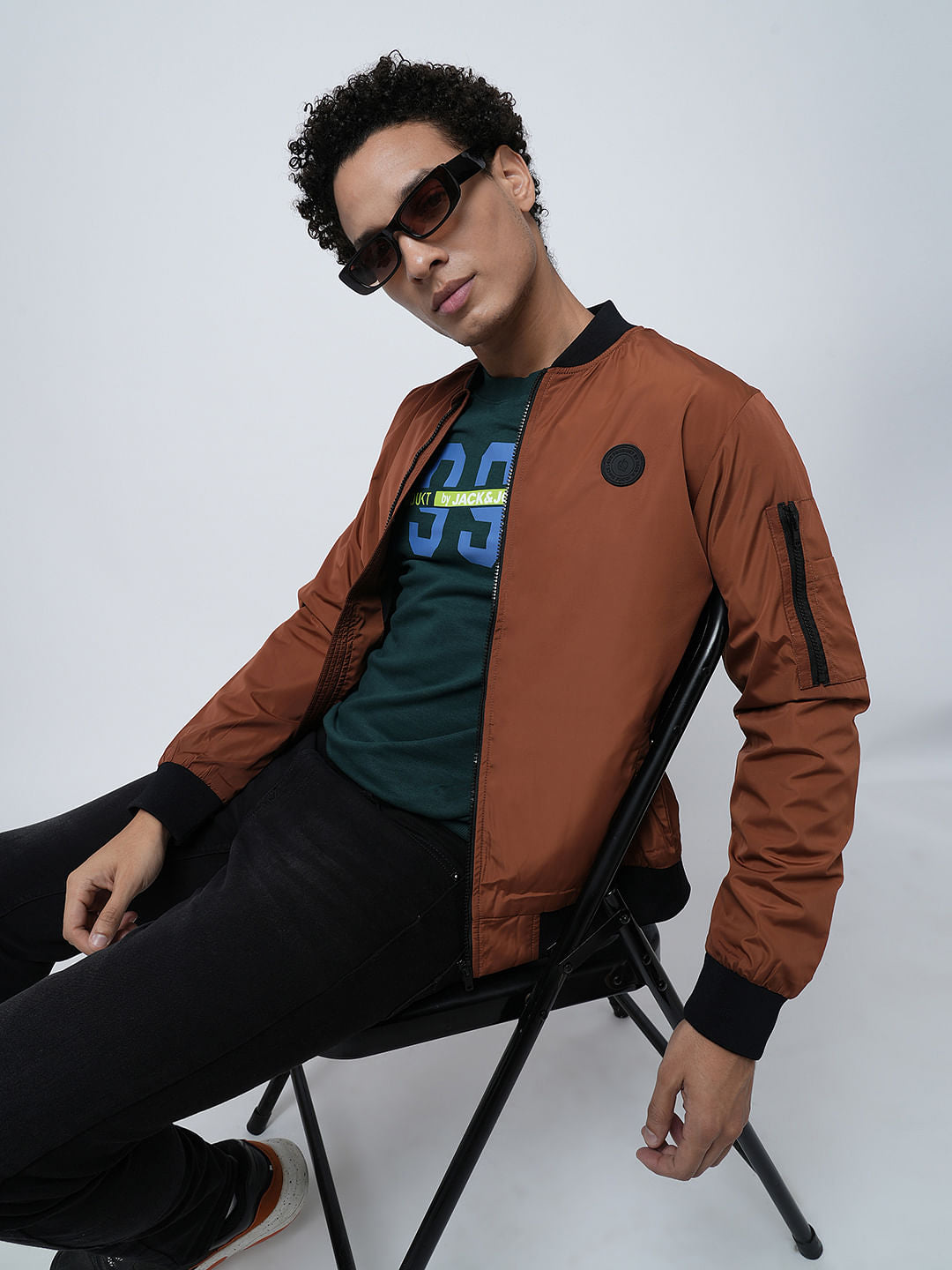 PRODUKT by JACK&JONES Brown Bomber Jacket - S
