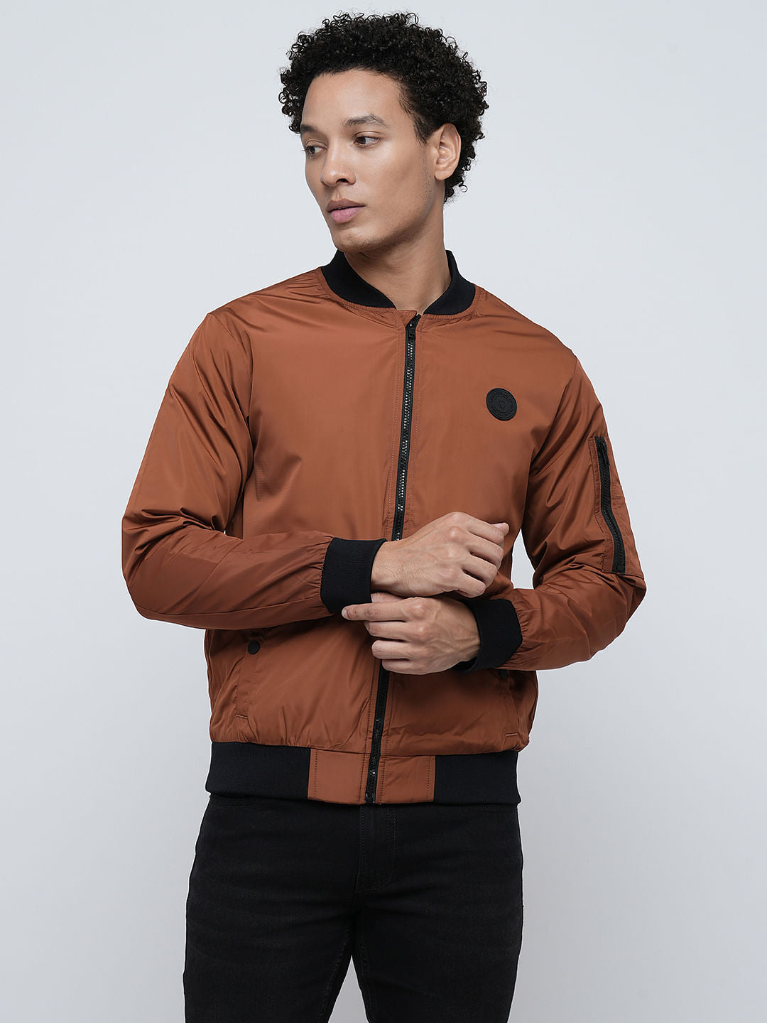 PRODUKT by JACK&JONES Brown Bomber Jacket