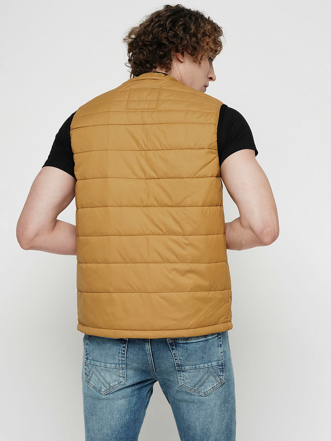 PRODUKT by JACK&JONES Brown Sleeveless Puffer Vest