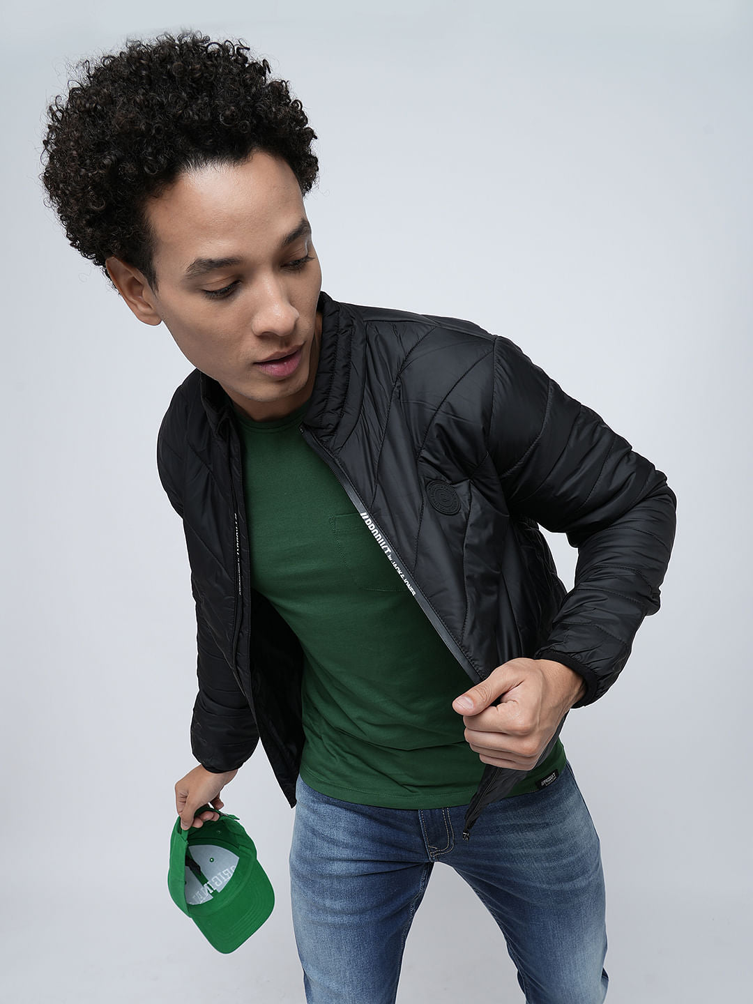PRODUKT by JACK&JONES Black High-Neck Puffer Jacket - S